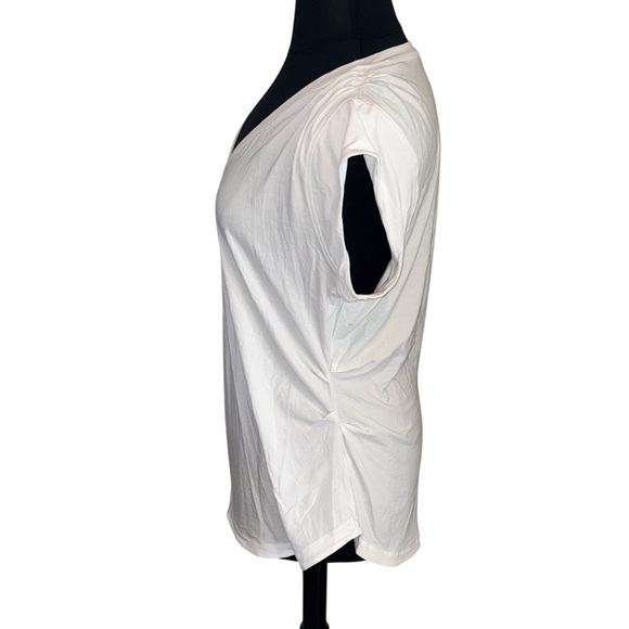 ATHLETA Outbound V-Neck Tee - Plus 1X Bright White - Picture 5 of 10